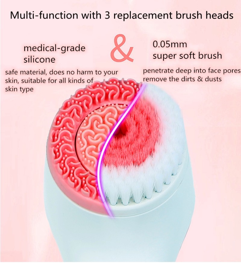 3 in 1 Electric Face Cleanser brush