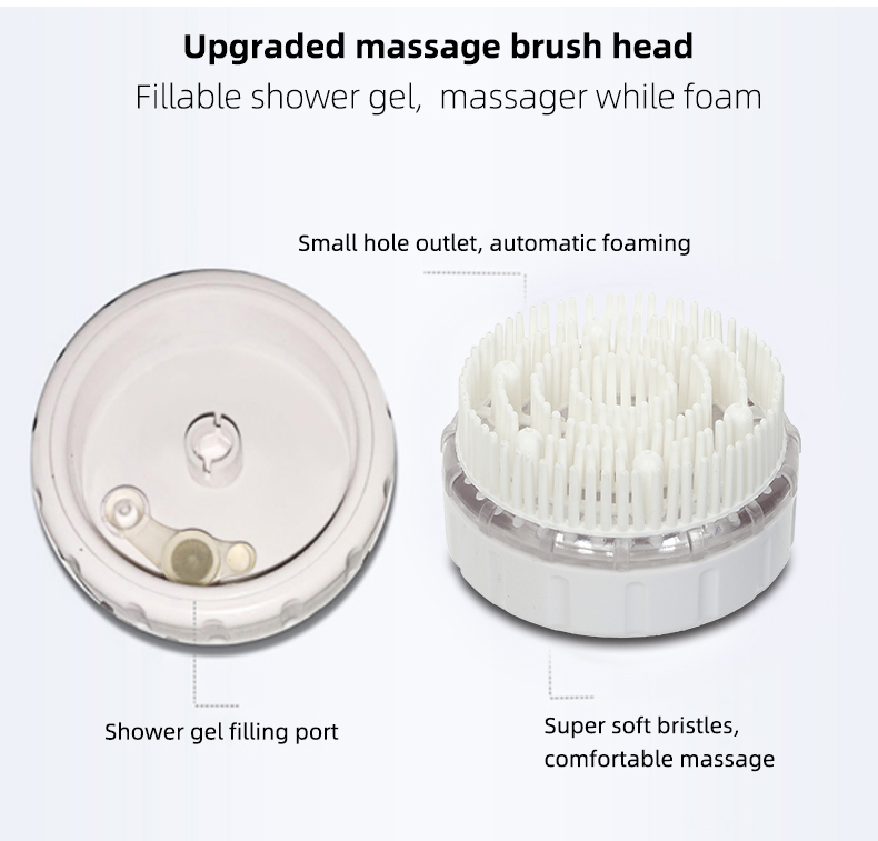 Powerful 4-1 Body Bath Brush with Long Handle AE-8285