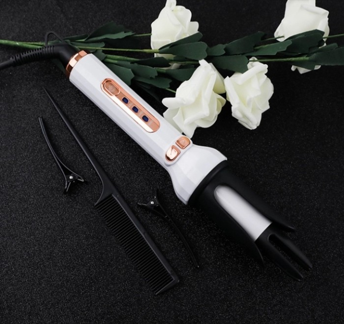 Automatic Iron Hair Curler Professional Heater Curling 360 Two Way Rotating Rechargeable Automatic Hair Curler AE-505