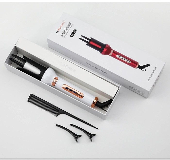 Automatic Iron Hair Curler Professional Heater Curling 360 Two Way Rotating Rechargeable Automatic Hair Curler AE-505