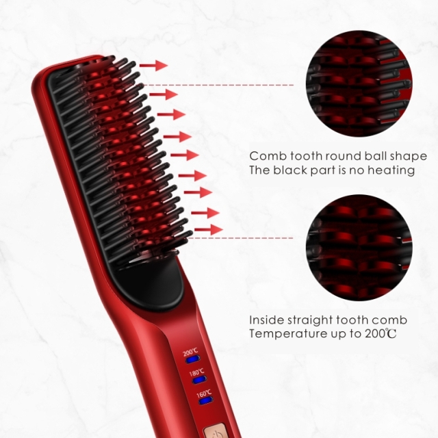 Hair straightener bangs hair straightening comb multi-stage temperature adjustment 3D comb teeth electric AE-506