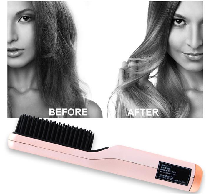 Hair straightener bangs hair straightening comb multi-stage temperature adjustment 3D comb teeth electric AE-506