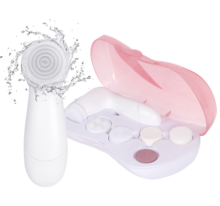 6-1 Multifunction Facial Brush Waterproof Battery Powered Face Massager AE-805A