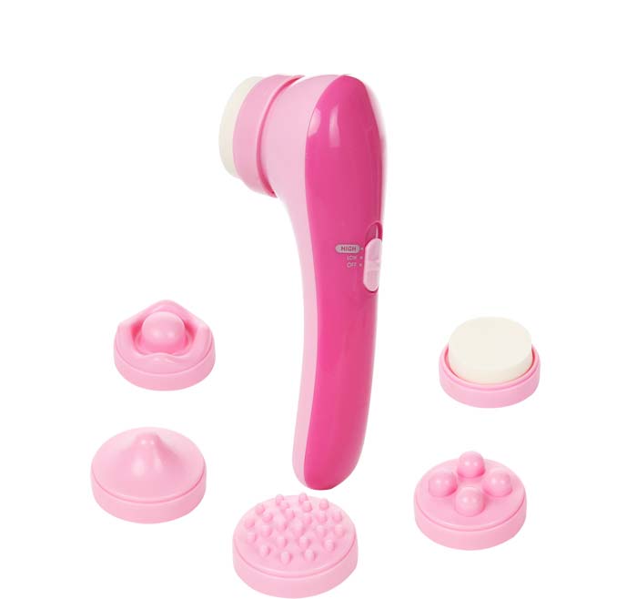 5-1 Hot Portable Vibrate Facial Massager for Face with makeup Brush AE-828