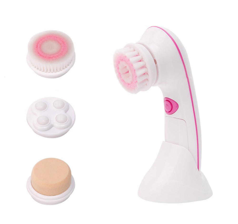 4-1 Face Brush Deep Cleansing Facial massager with Makeup Tool AE-8289A