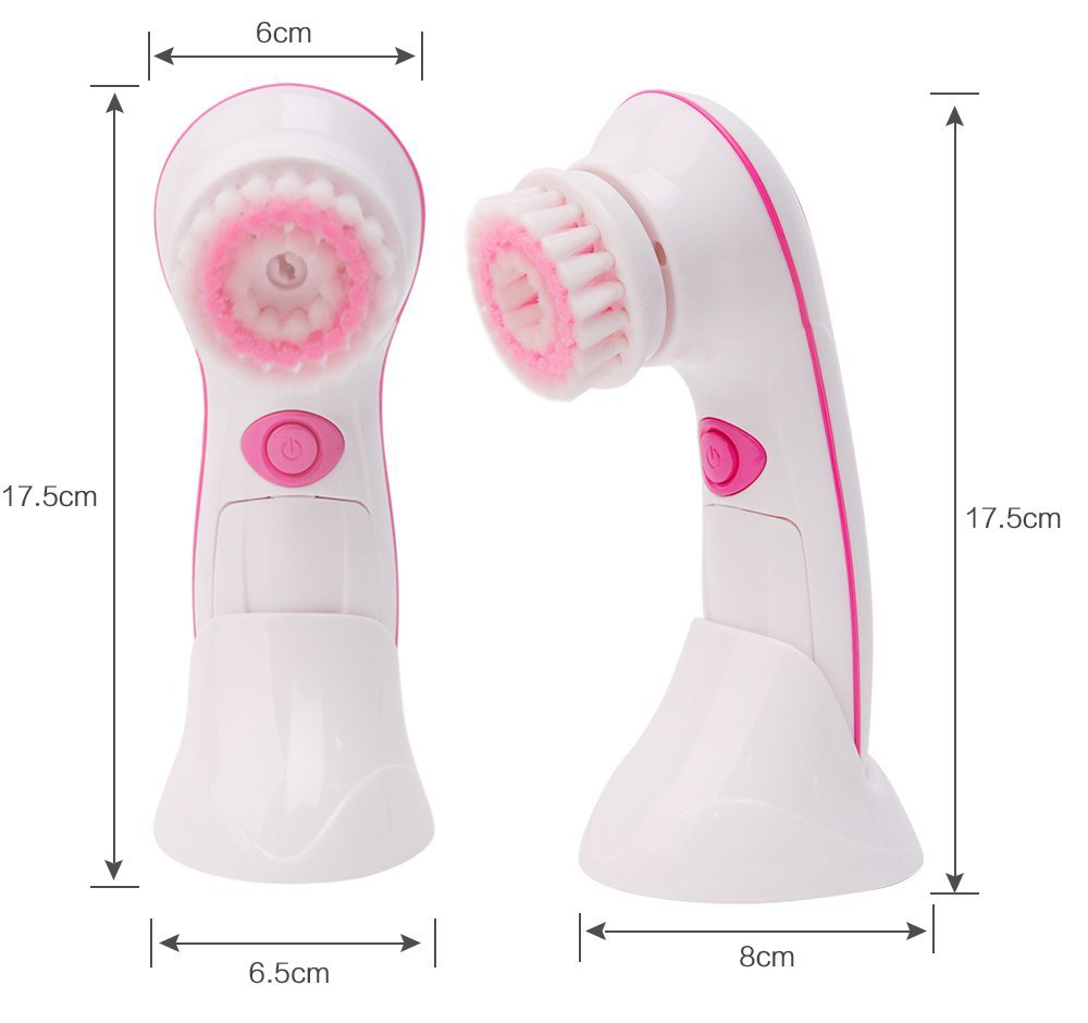 4-1 Face Brush Deep Cleansing Facial massager with Makeup Tool AE-8289A