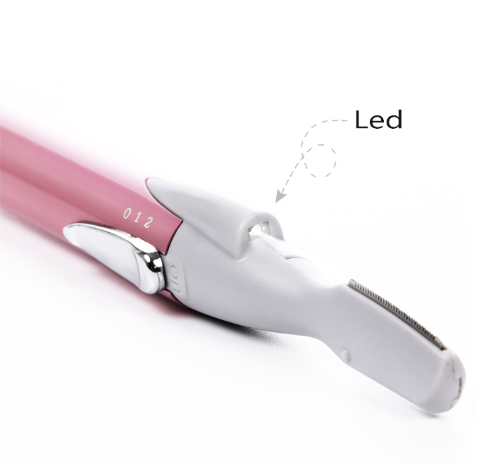  Electric Painless Epilator Nose Hair Removal Eyebrow Trimmer AE-816A with LED light for Ladies 
