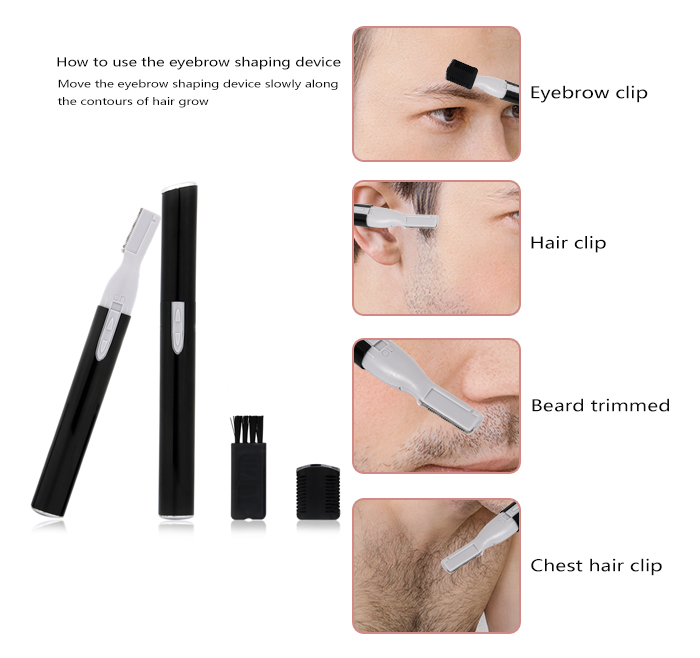  Electric Epilator Nose Hair Removal Eyebrow Trimmer Underarm Bkini Shaving Machine AE-815