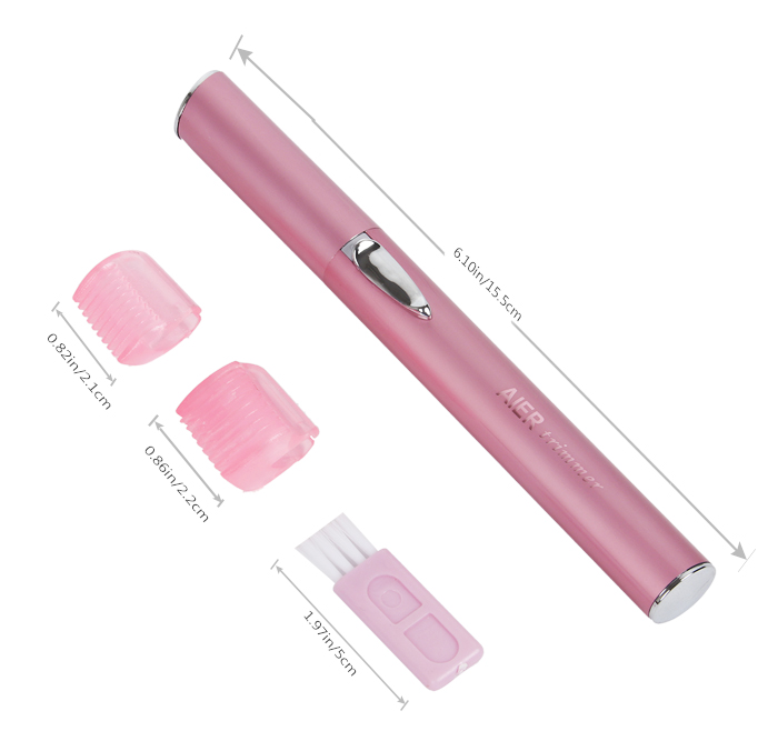 Electric portable painless mini facial hands and legs hair remover safety AE-813A Pink