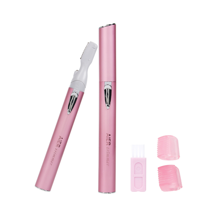 Electric portable painless mini facial hands and legs hair remover safety AE-813A Pink