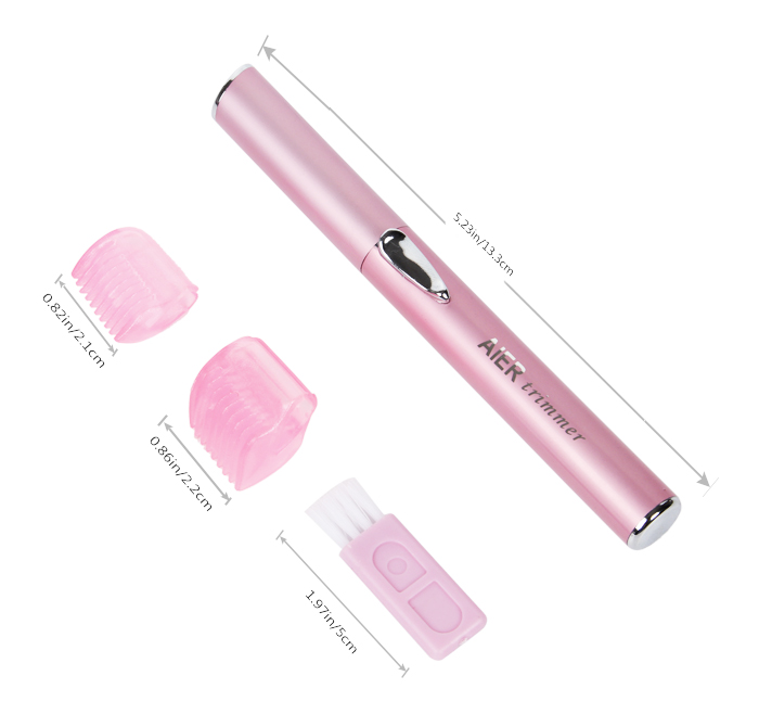 2020 hot sell style women Facial Hair Remover Facial Epilator Eyebrow Trimmer underarms hair removal AE-812 Pink