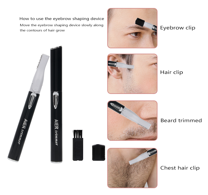 3 in 1 Electrical Hair Trimmer Travel Mini Hair Trimmer Lady Nose and Hair Trimmer Nova Electric Shaver AE-811 