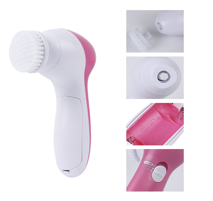 Electrical Beauty Instrument Facial Brush with Foot Care Set AE-8783
