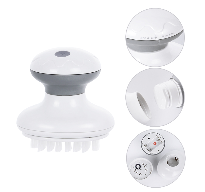 4-1 Bath Brush & Massager AE-903  Battery Powered Sonic Vibration