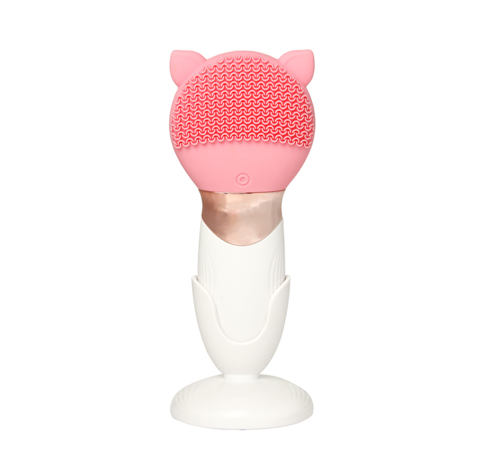 Silicone Facial Brush with long handle AE-616