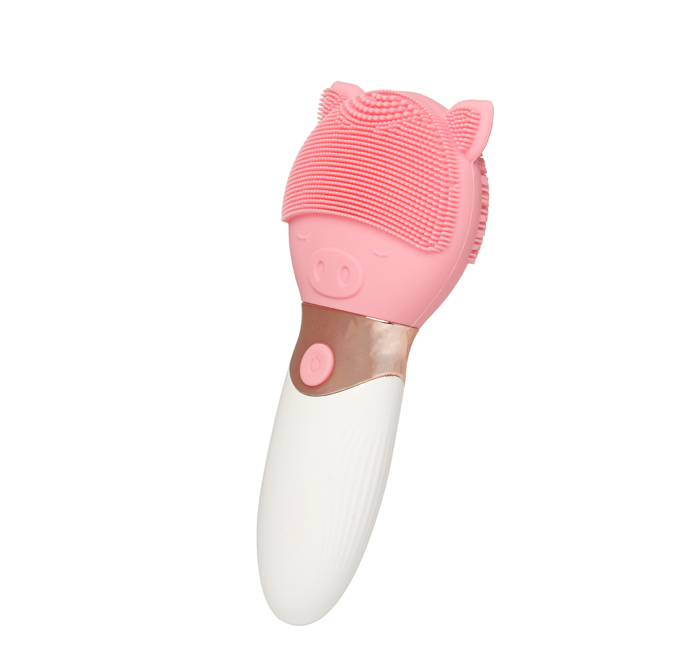 Silicone Facial Brush with long handle AE-616