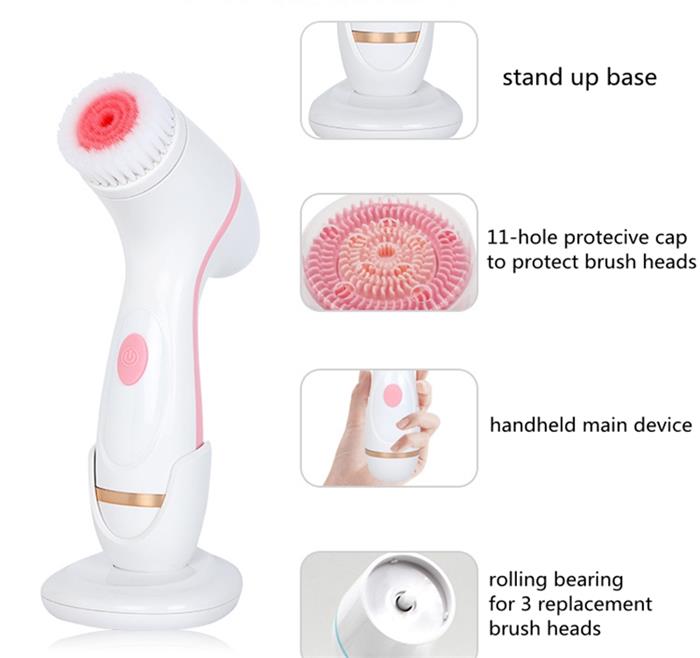 3 in 1 Electric Face Cleanser brush