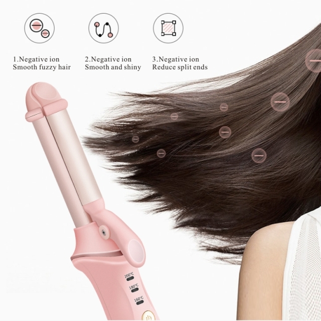 New Design 2-1 Professional Fast Heated mini Hair Curler Straightener Electric Portable Multifunction Fashion Hair Styling  AE-508