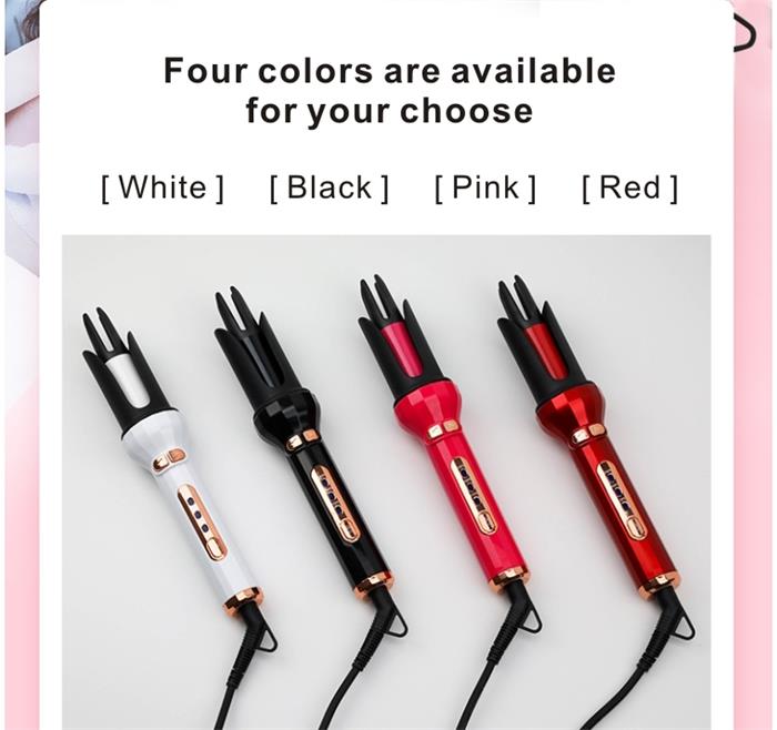 Automatic Iron Hair Curler Professional Heater Curling 360 Two Way Rotating Rechargeable Automatic Hair Curler AE-505 