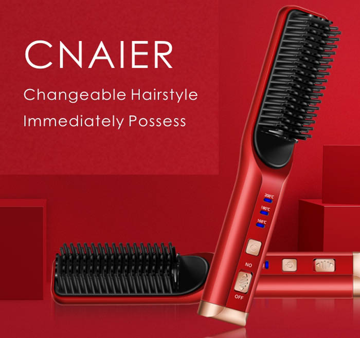 Bangs Hair Straightening Comb, Usb Charging Hair Straightener, Curler
