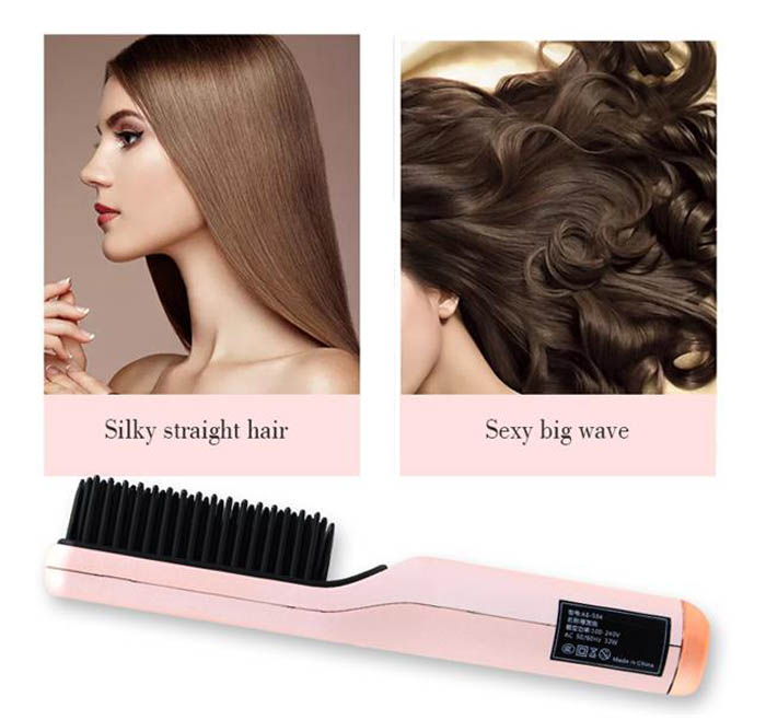 Hair straightener bangs hair straightening comb multi-stage temperature adjustment 3D comb teeth electric AE-506