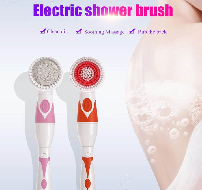 Powerful 4-1 Body Bath Brush with Long Handle AE-8285