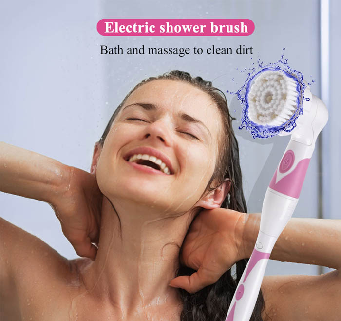 Powerful 4-1 Body Bath Brush with Long Handle AE-8285