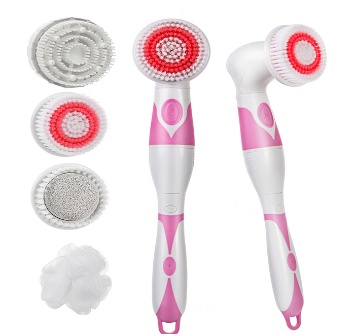 Powerful 4-1 Body Bath Brush with Long Handle AE-8285