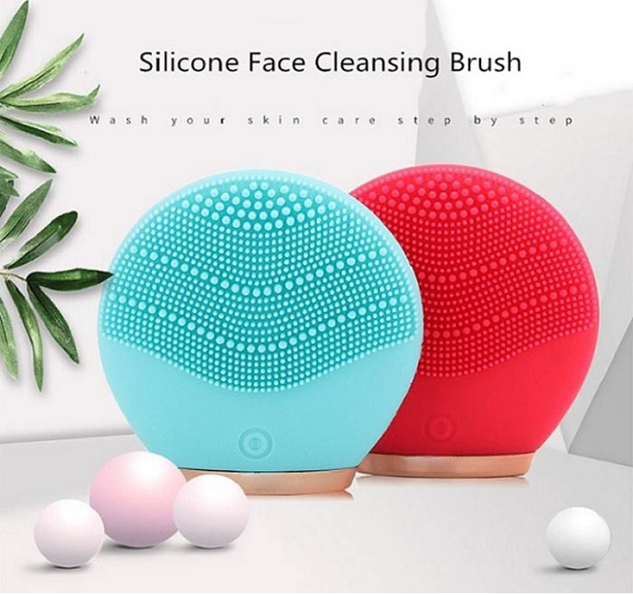 Mini Round Silicone Facial Brush AE-617A