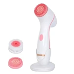 3 In1 Rechargeable Face Brush Rotating Waterproof Sonic Wireless Facial Cleansing Brush With Standing Base Face Scrubber