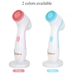3 In1 Rechargeable Face Brush Rotating Waterproof Sonic Wireless Facial Cleansing Brush With Standing Base Face Scrubber