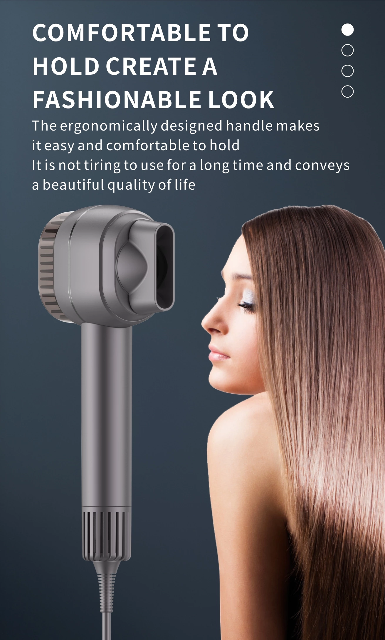 Hot BLDC Hair Dryer with Comb 11000RPM 100 million negative ion hair straightening brush powerful hair dryer 1500w portable hair dryer for home