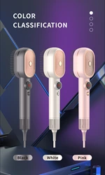 Hot BLDC Hair brushes hair drying powerful 100 Million Negative Ionic blow brush 1500w hair straightening comb for home and travel