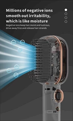 Hot BLDC Hair brushes hair drying powerful 100 Million Negative Ionic blow brush 1500w hair straightening comb for home and travel