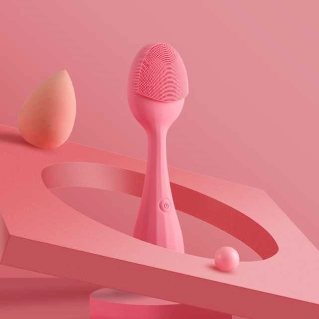 Silicone facial deep cleansing brush beauty device home use electric cleansing device sonic glow brush