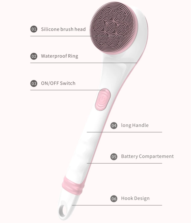 3-in-1 Top Sell Rechargeable Best Electric Shower Scrubber Electric Body Brush