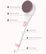 3-in-1 Top Sell Rechargeable Best Electric Shower Scrubber Electric Body Brush
