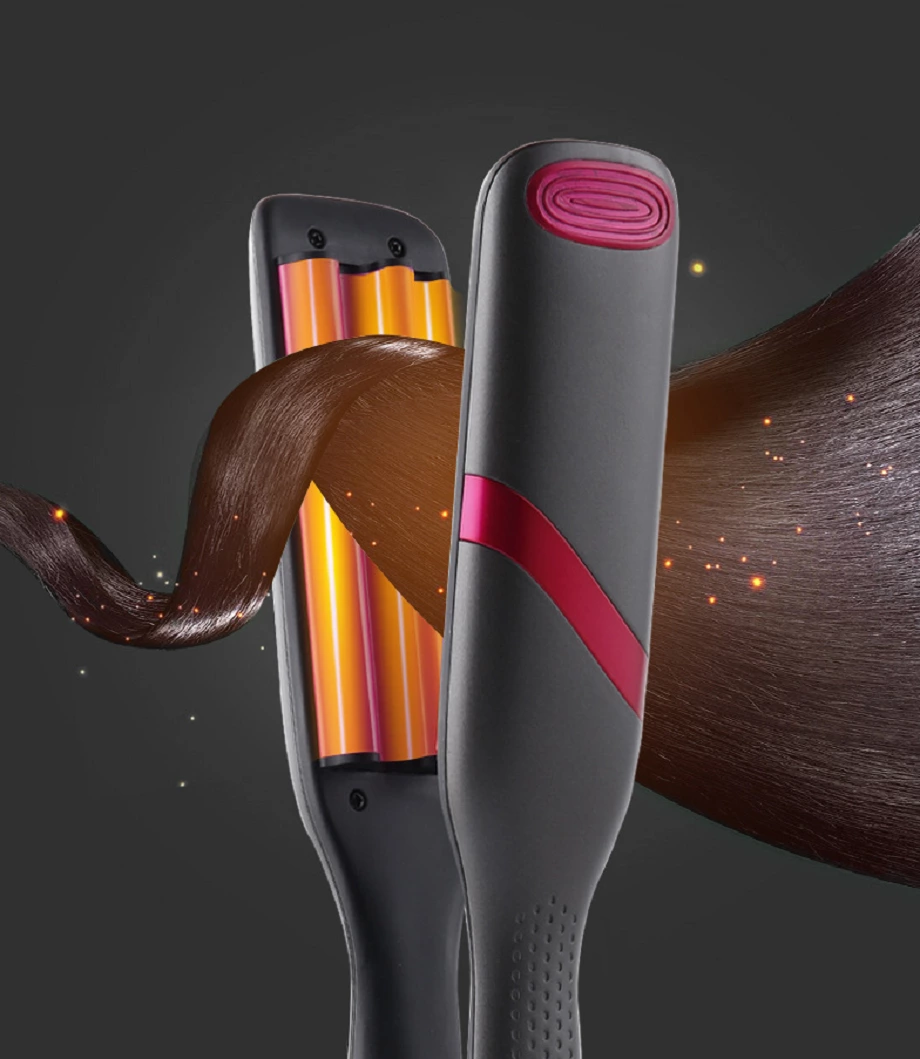 Hair Styler Hot Comb Beard Curling Electric Hair Comb