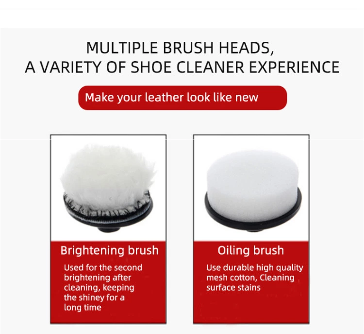 Portable Mini Multi-Function Electric Rotating Shoe Polisher Shoe Cleaning Machine for Leather Furniture Care