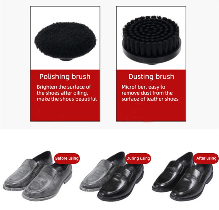 Portable Mini Multi-Function Electric Rotating Shoe Polisher Shoe Cleaning Machine for Leather Furniture Care