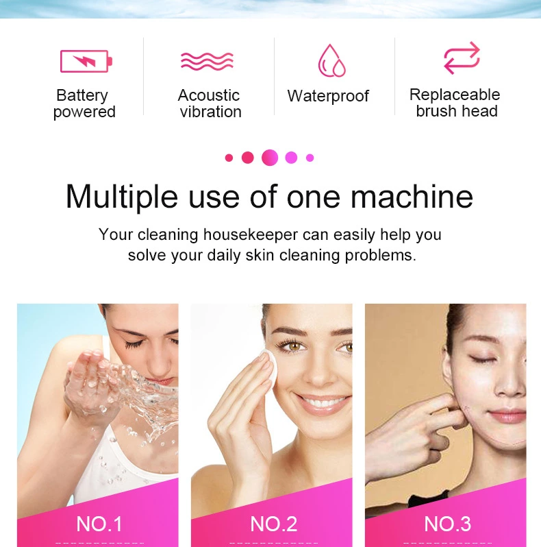 New Facial Pore Cleaning Tool Face Massage Electric best facial cleansing brush