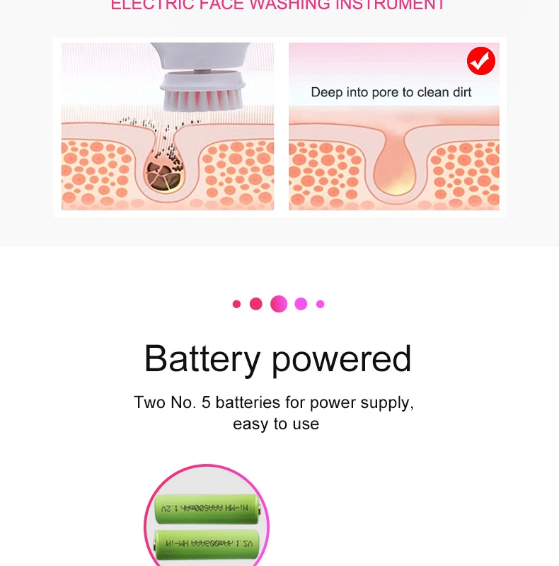 New Facial Pore Cleaning Tool Face Massage Electric best facial cleansing brush