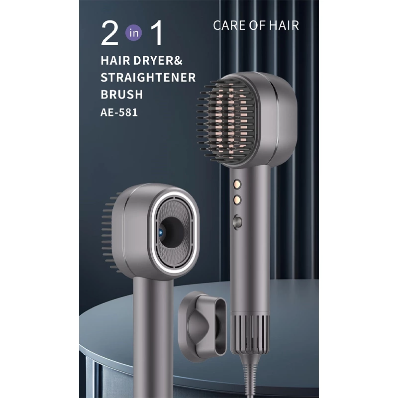 Hot BLDC Hair Dryer with Comb 11000RPM 100 million negative ion hair straightening brush powerful hair dryer 1500w portable hair dryer for home