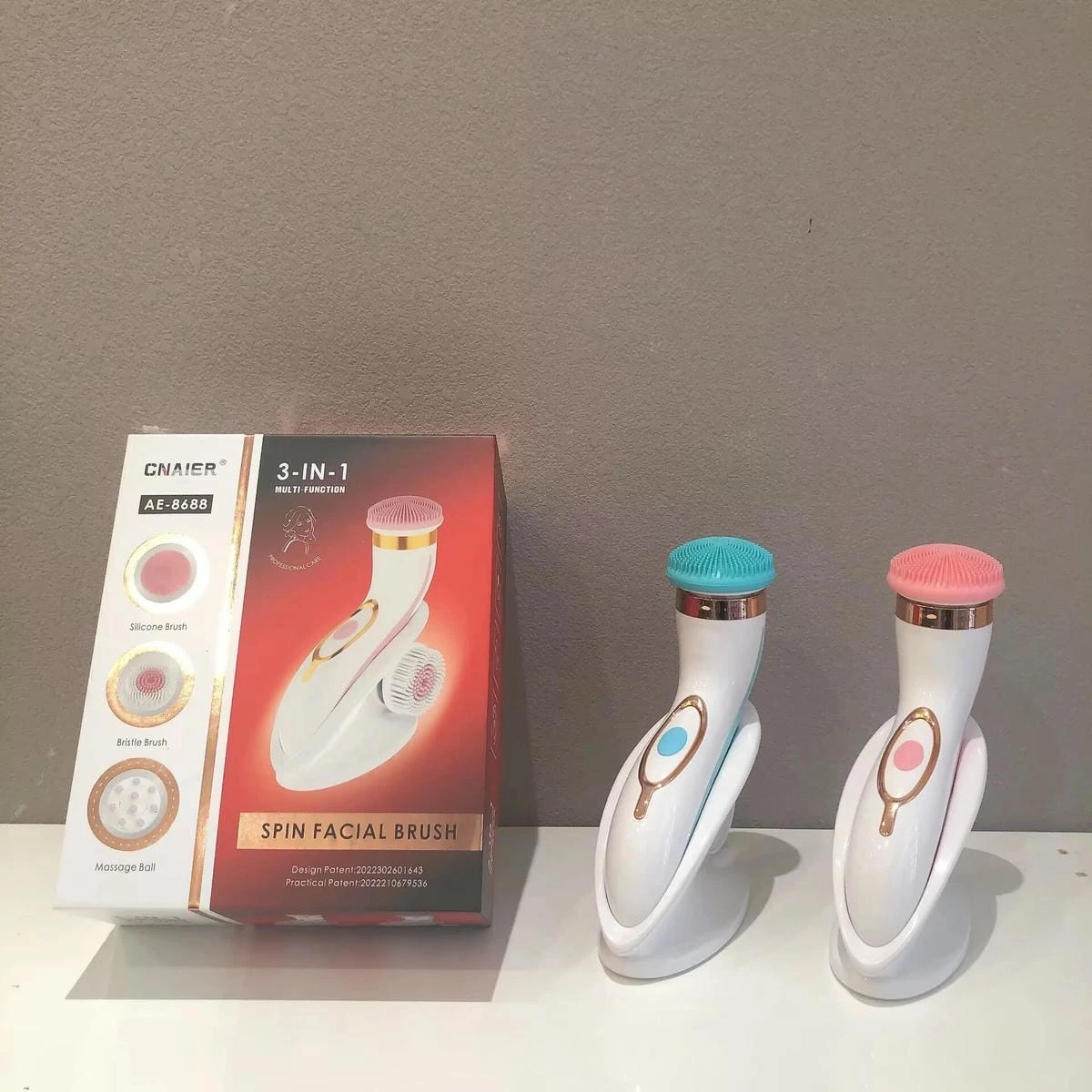 New electric silicone cleanser Home rechargeable sonic glow brush Beauty Instrument set Pore cleaner Facial Massage