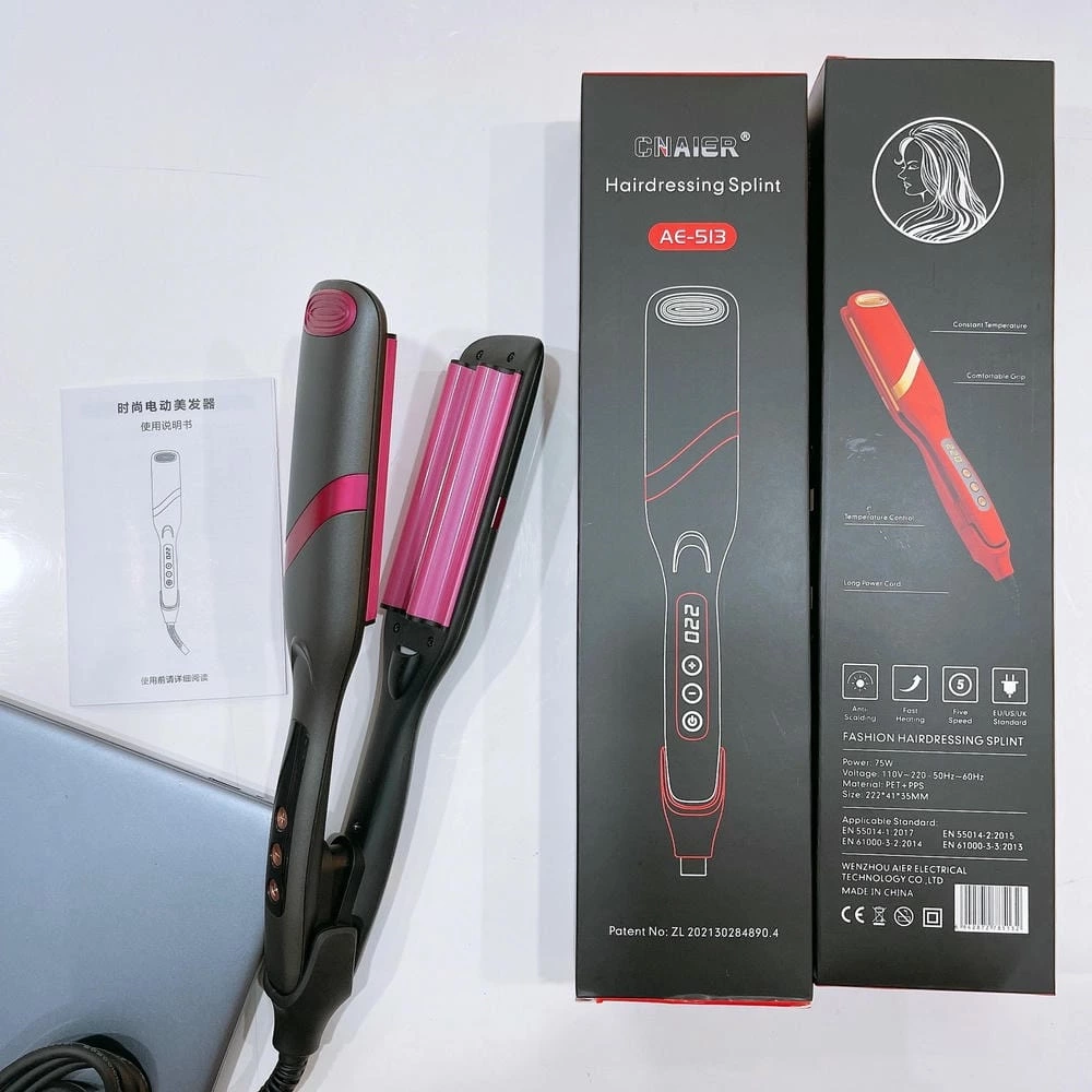 Hair Styler Hot Comb Beard Curling Electric Hair Comb